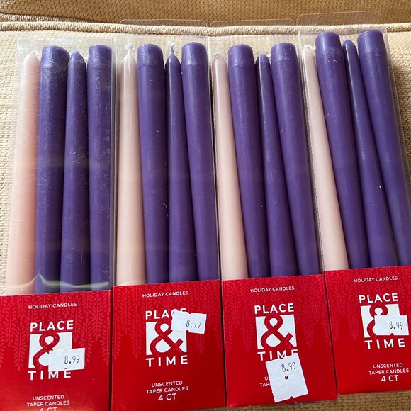 Holiday Taper Candles‎ 4 Boxes, 4 Candles per Box (New) (holx) - Picture 1 of 9